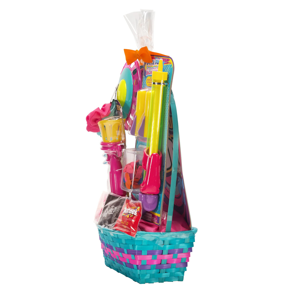 Easter Filled Basket with Plastic Toys and Candies H895