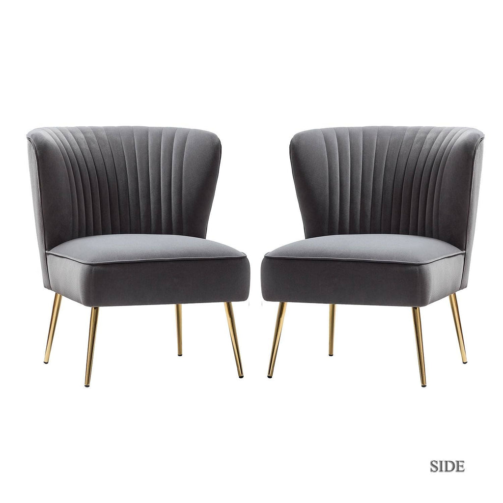 Yellow Side Chair Set of 2 U92495