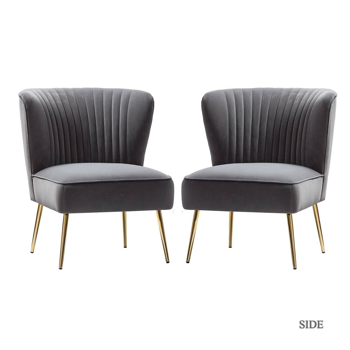 Yellow Side Chair Set of 2 U92495