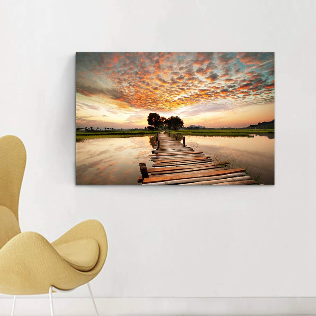 Landscape Art Print on Canvas, 18” x 24” x 1 Panel I192