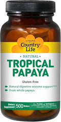 Chewable Papaya Tabs 500 tabs R4328