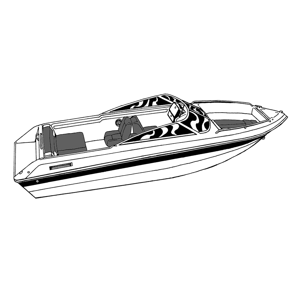 Poly-Guard Boat Cover for Sterndrive V-Hull Runabout Boats Q90302