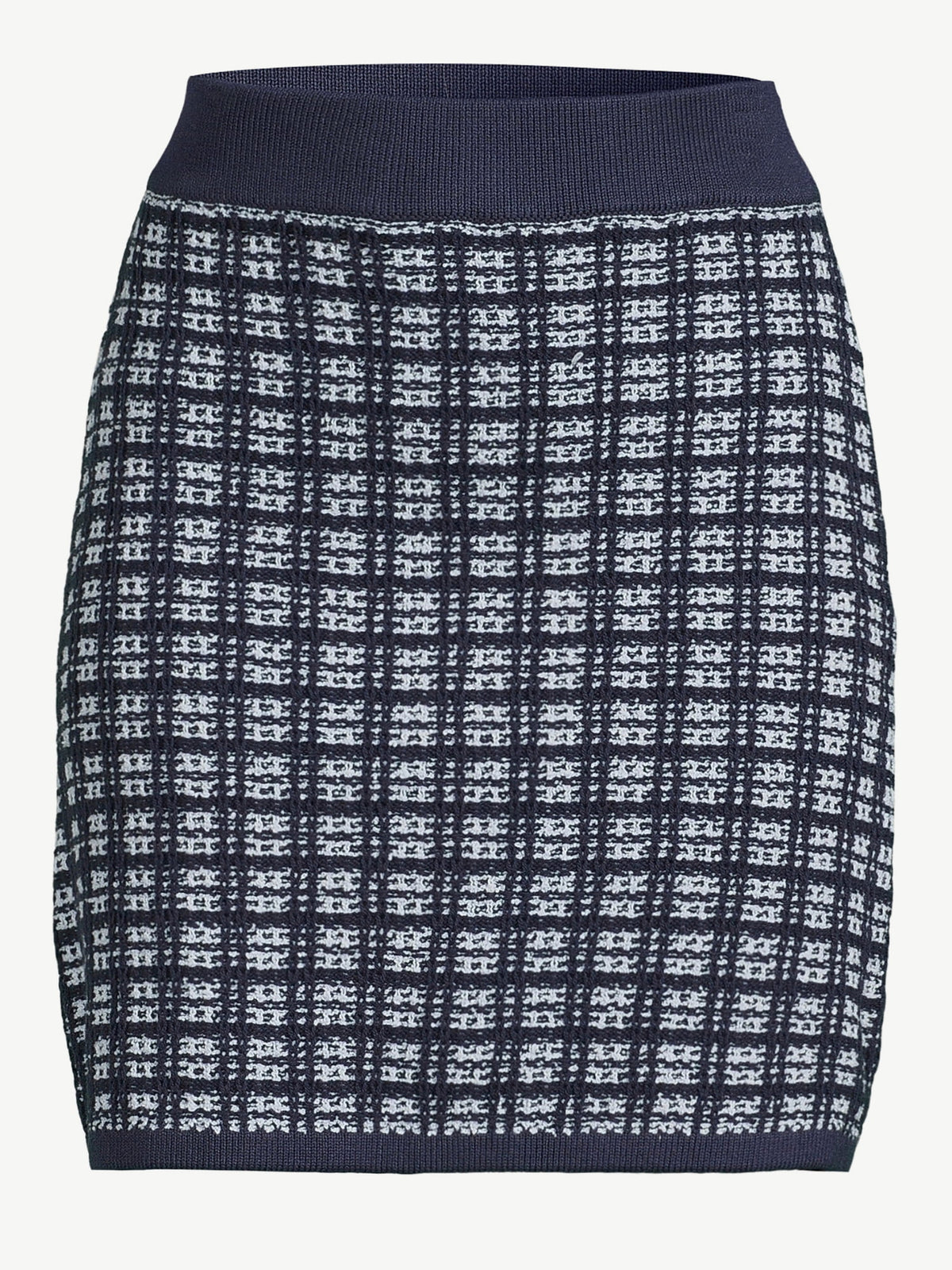 Tweed Mini Sweater Skirt D58973