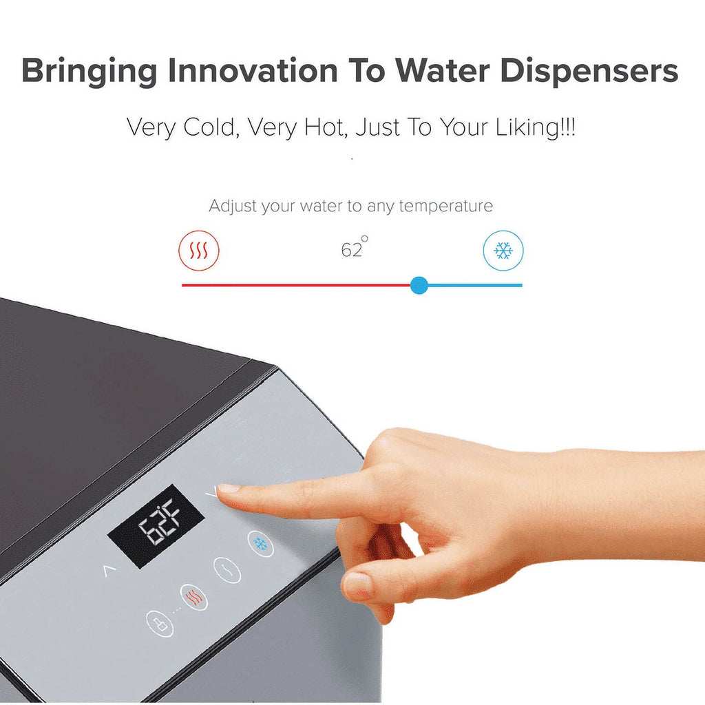 Bottom Load Hot, Cold and Room Water Cooler with Touch Dispense A715
