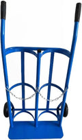 Double Oxygen Tank Cart with Rubber Handle & Wheels N884812