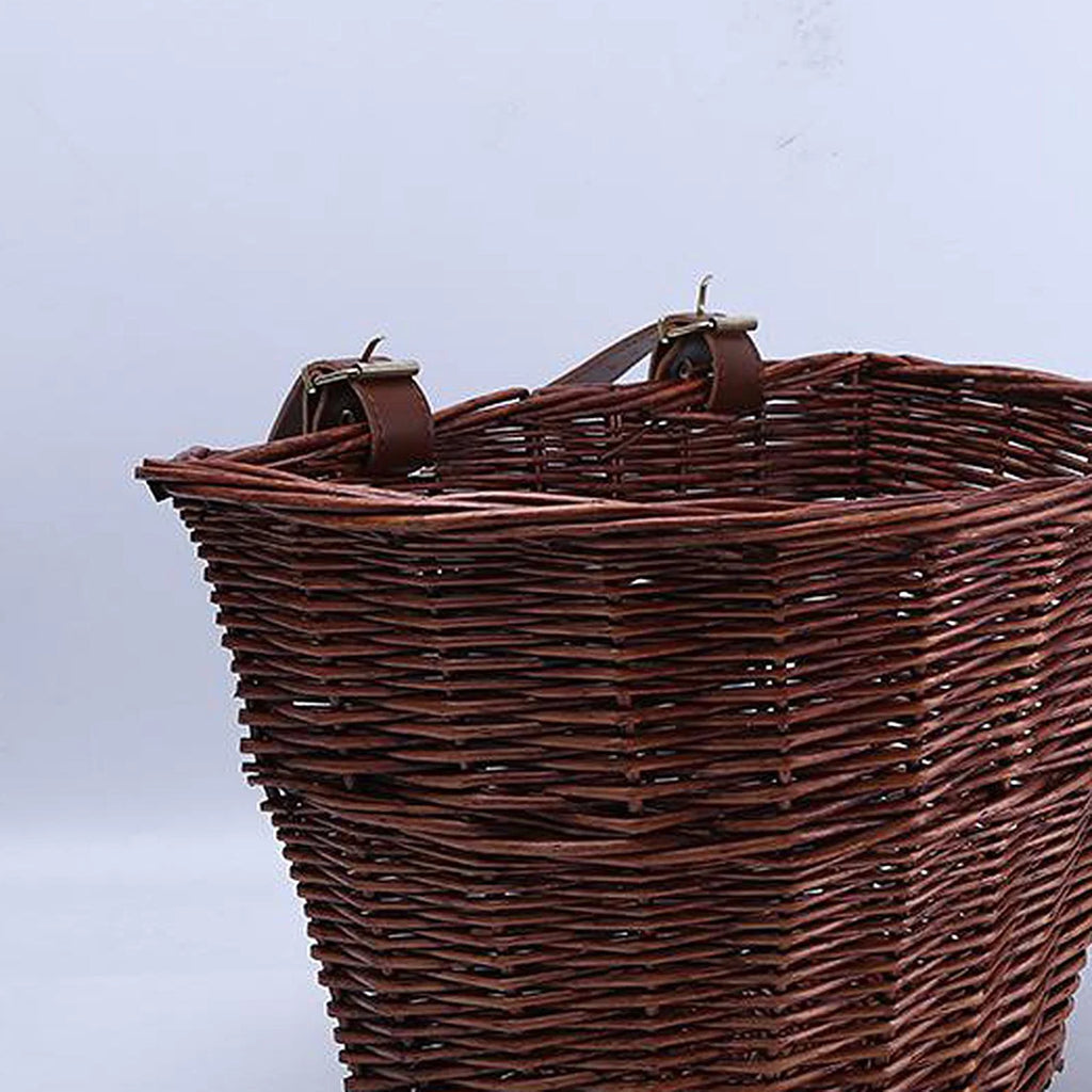 Wicker Woven Handlebar Basket D874