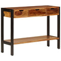 Solid Sheesham Wood Sideboard with 3 Drawers D231