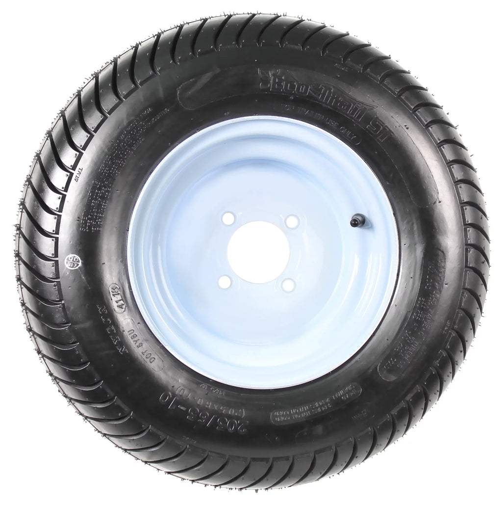 2-Pack Trailer Tires On Rims 20.5 X 8 X 10 White Wheel Q57383