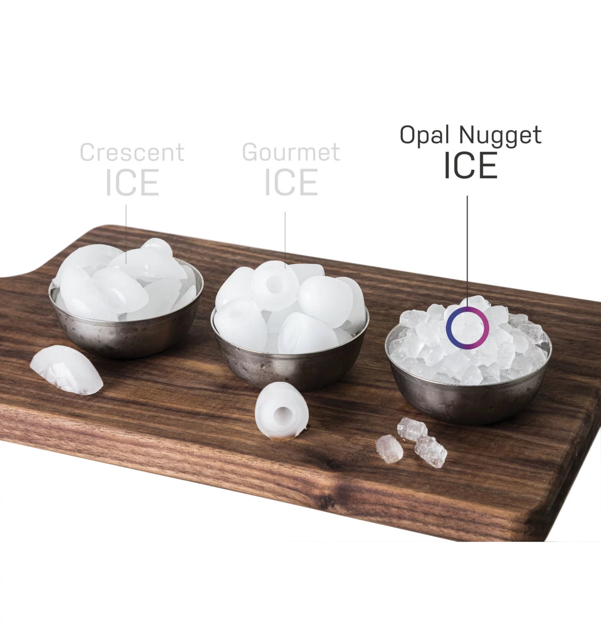 Countertop Nugget Ice Maker with Side Tank Stainless Steel F52228