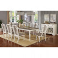 White Wash & Walnut 5pcs Dining Room Set Q83361