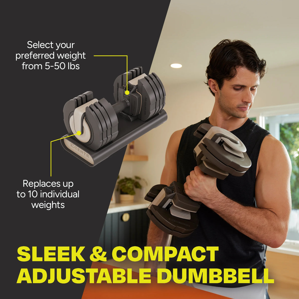 Adjustable Dumbbell 5-50 lbs J8785
