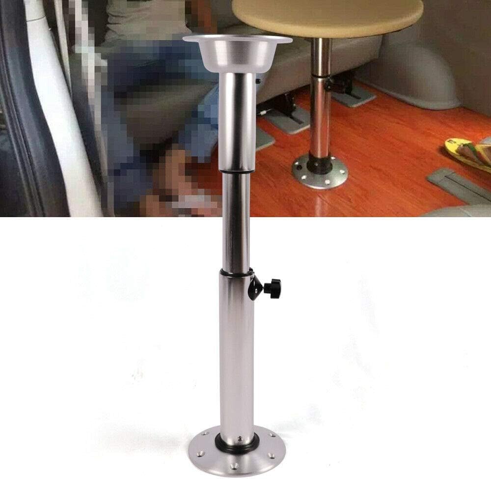 Adjustable Table Pedestal Stand 22-28 Inch Aluminum Finish Removable U271998
