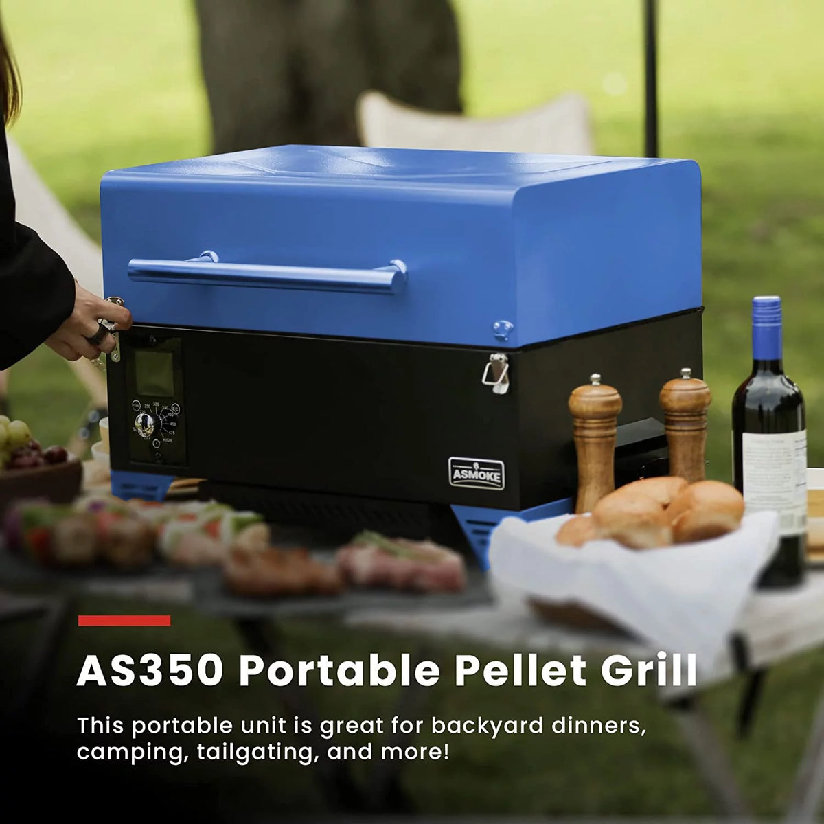 Portable Wood Pellet Grill & Smoker A46042