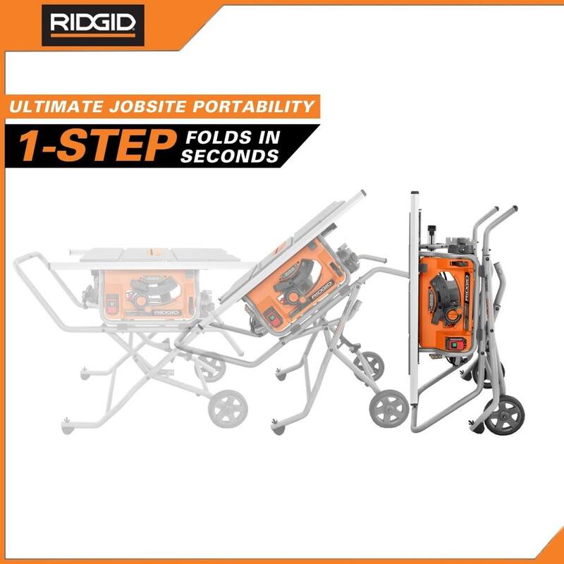 10 Amp 10 in. Corded Table Saw with Stand T621807