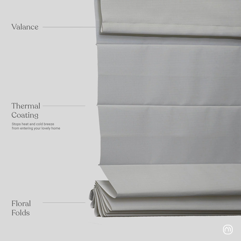 Custom Fabric Roman Shades 60 inches wide I629