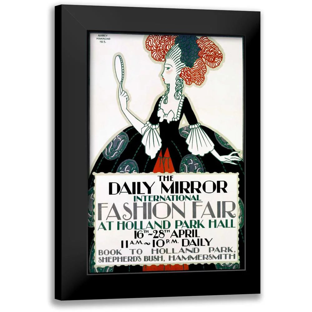 Black Modern Framed Art Print J972