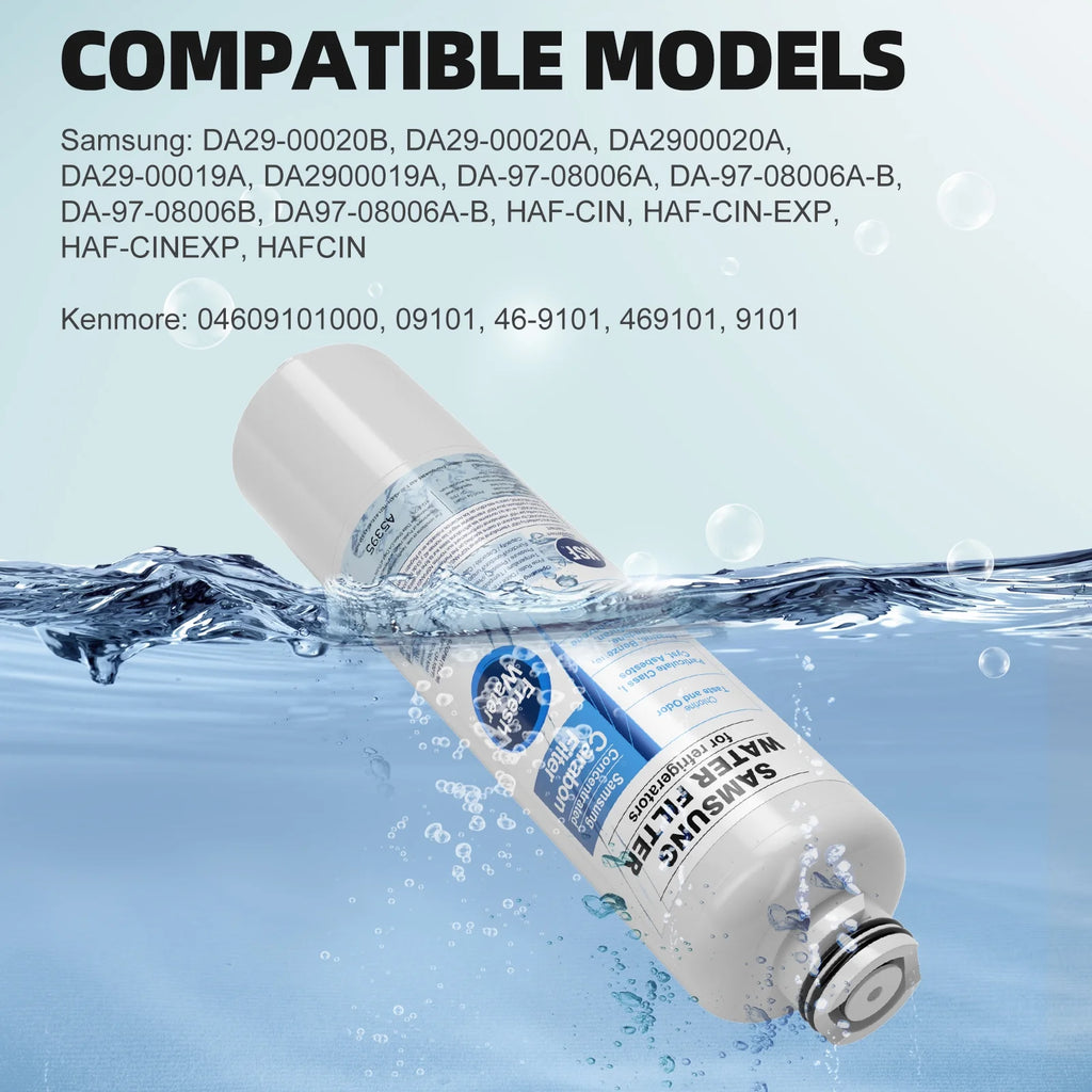2 Pack Refrigerator Water Filter Replacement D520
