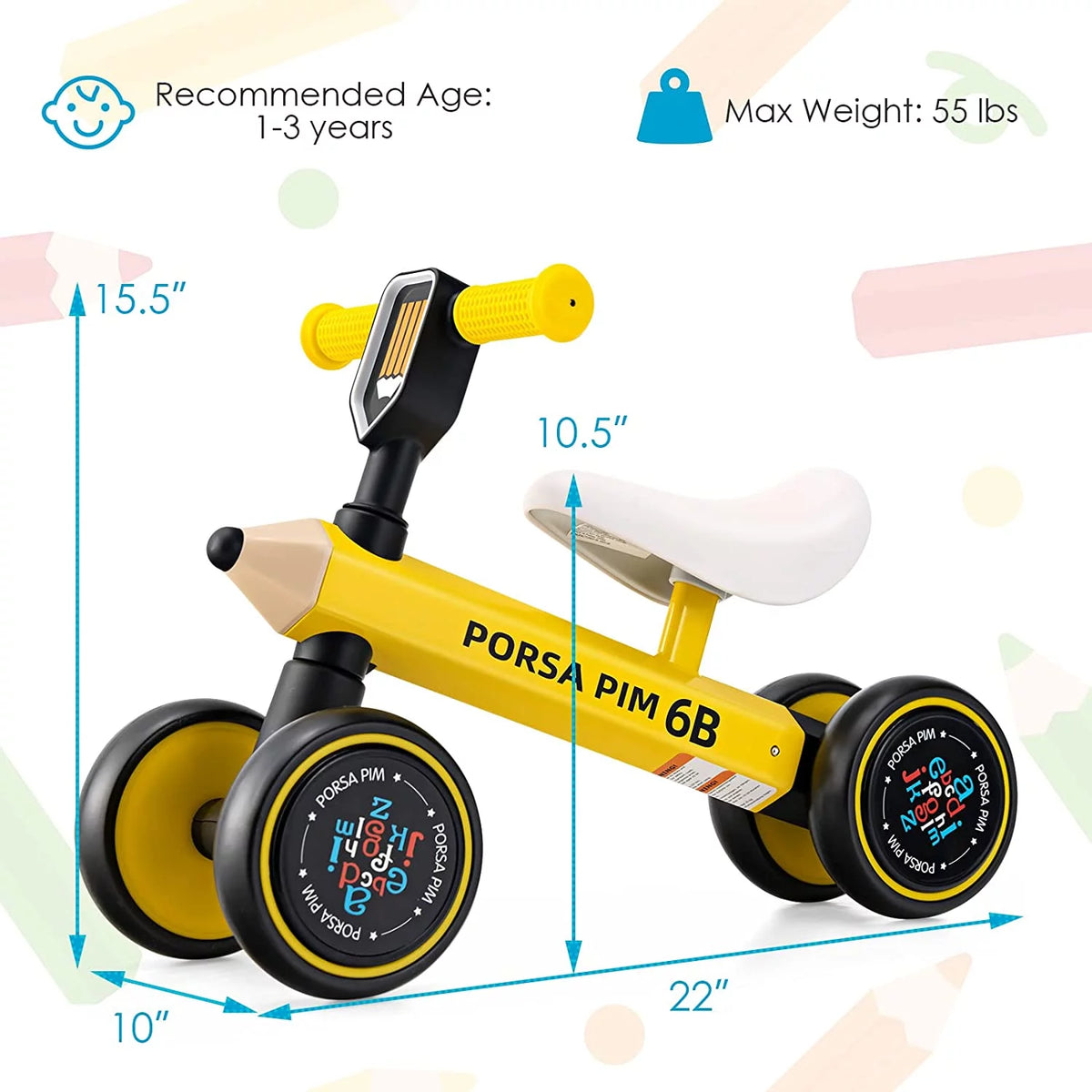 Baby Balance Bike Riding Toy for 12-36 Months T972026