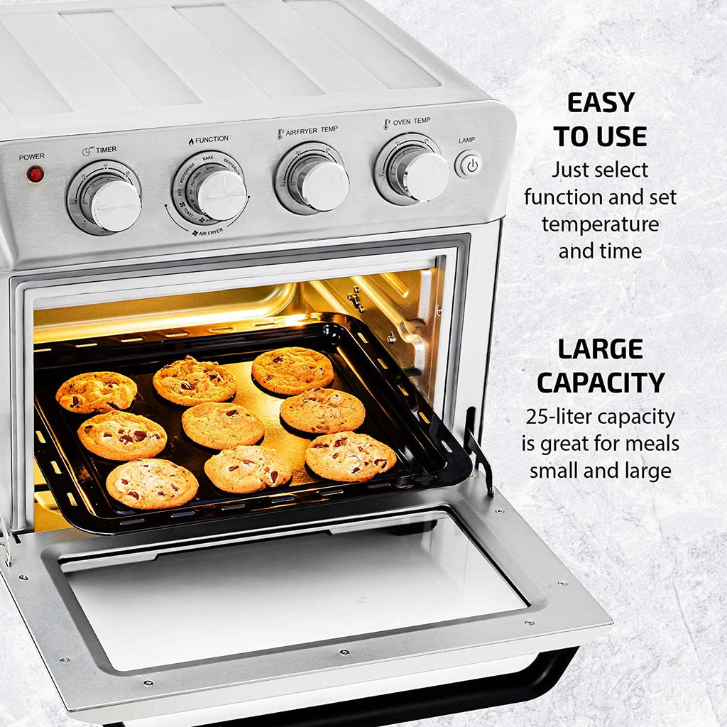 Silver Air Fryer Toaster Oven Combo V795