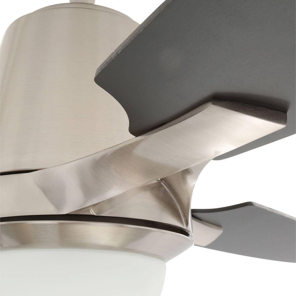 Brushed Nickel Ceiling Fan with Light T70464