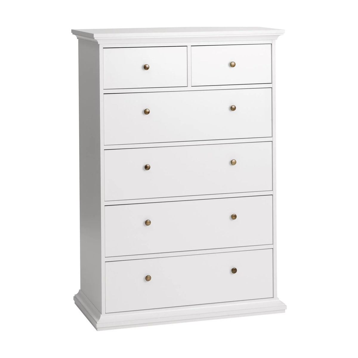 White 6 Drawer Chest G54999
