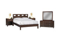 Queen Platform Bed, 2 Nightstand, Dresser & Mirror Set M641