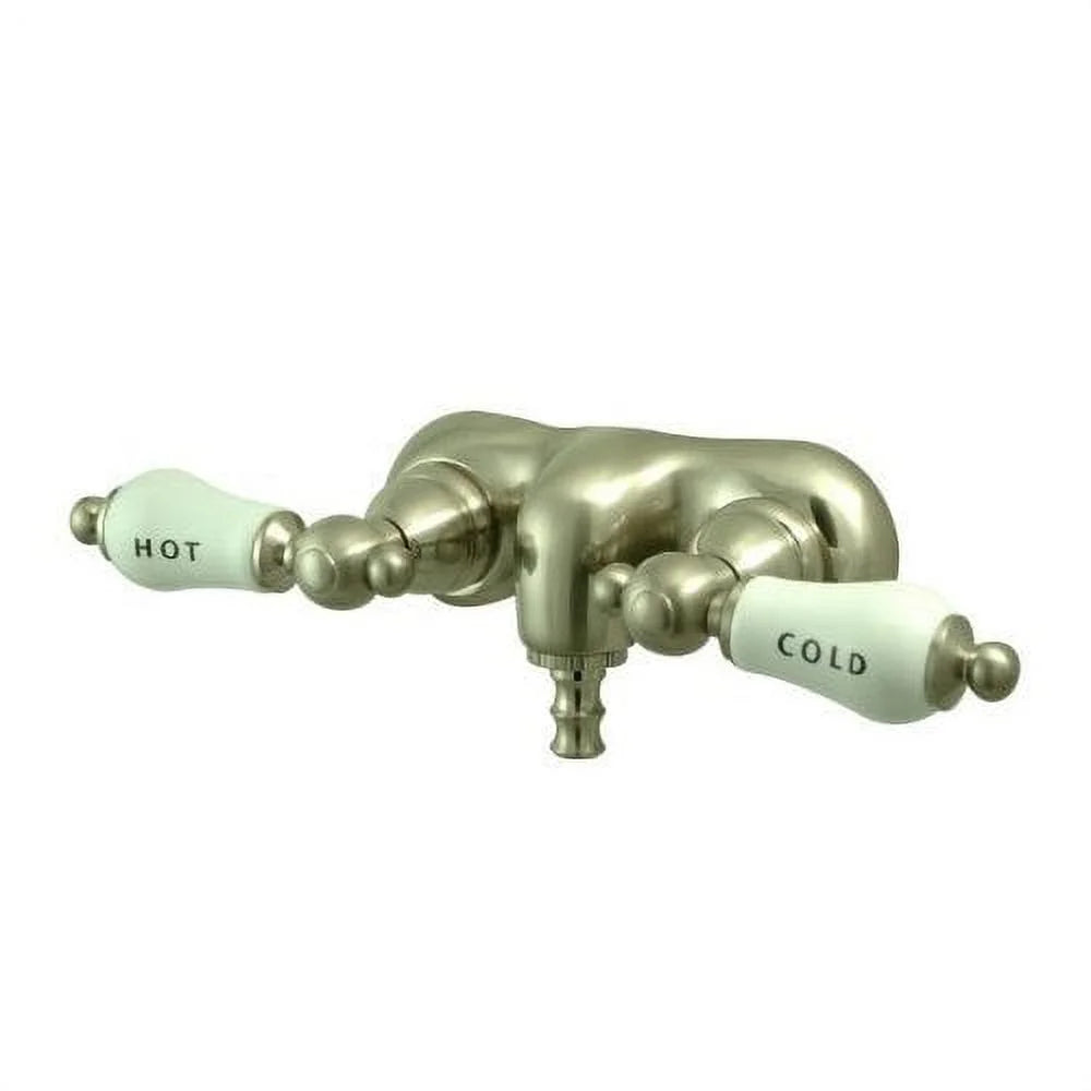 Double Handle Wall Mount Clawfoot Tub Faucet Trim W2555