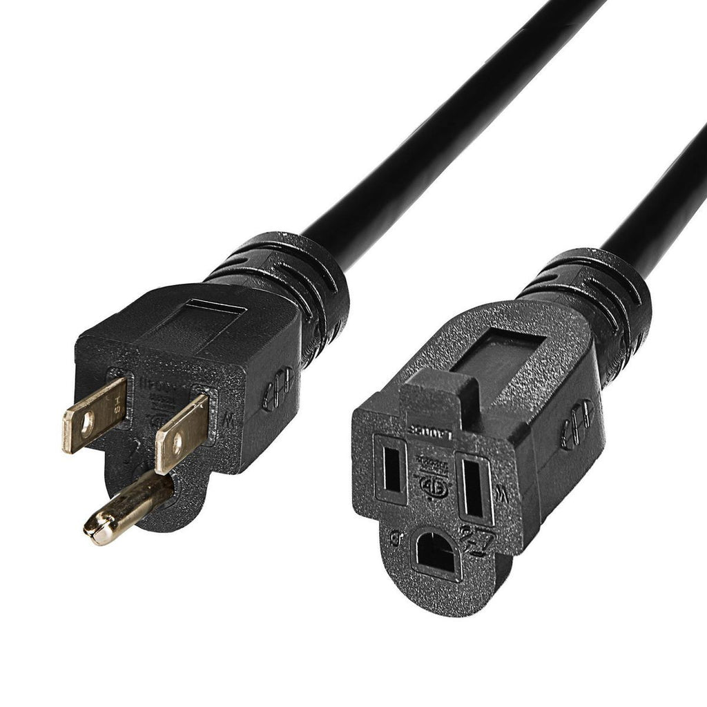 15 ft. 16/3 Gauge Indoor/Outdoor Extension Cord, Black G2249