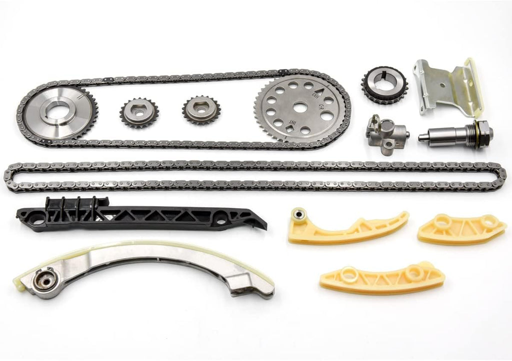 Timing Chain Kit with Tensioner Guide Rail Crank Sprocket H37162