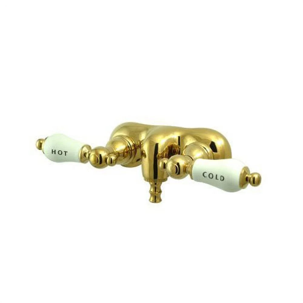 Double Handle Wall Mount Clawfoot Tub Faucet Trim W2555