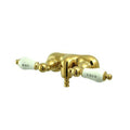 Double Handle Wall Mount Clawfoot Tub Faucet Trim W2555