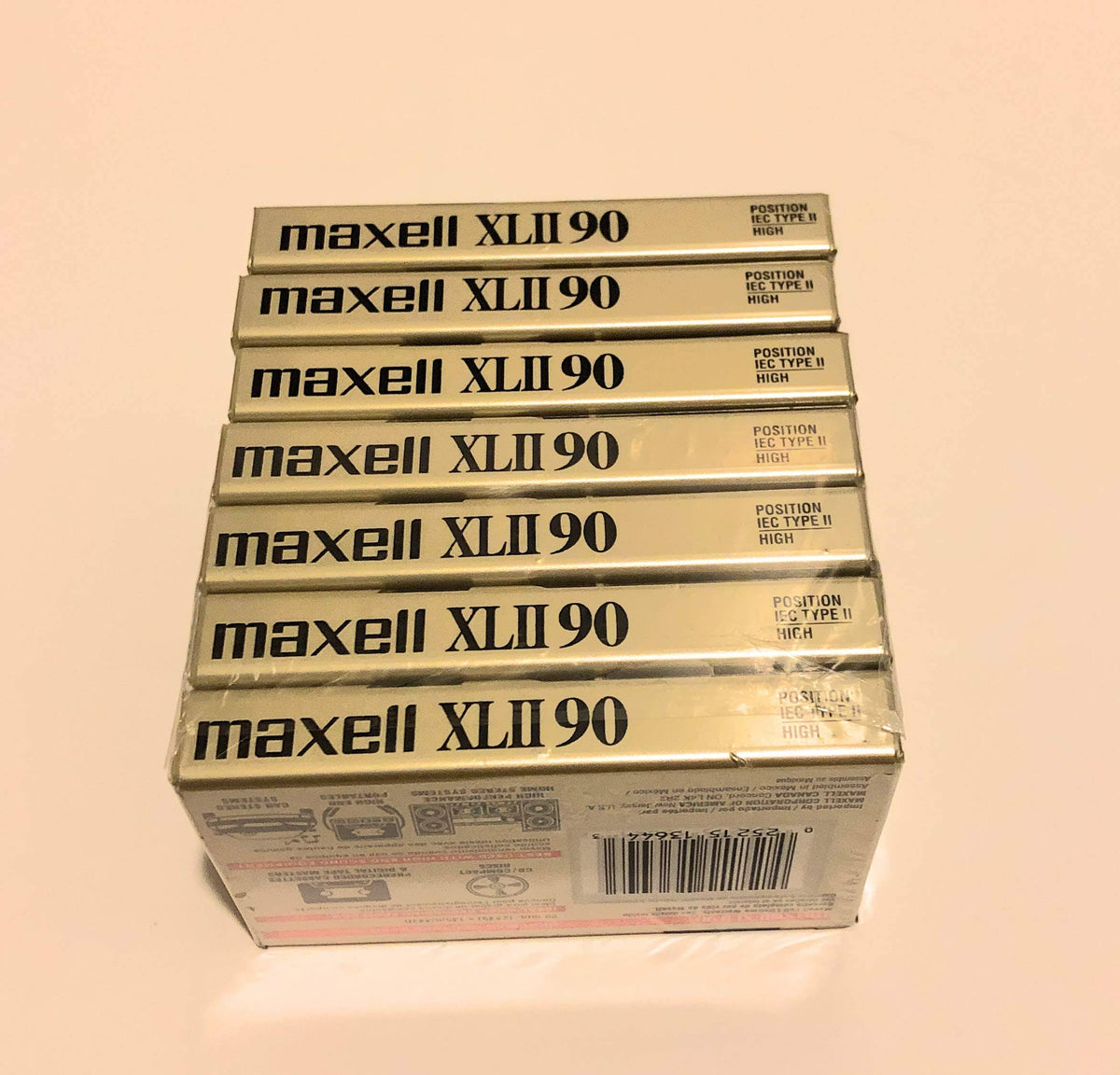 90 Minute High Bias Audio Cassette Tape 7 Pack L577292