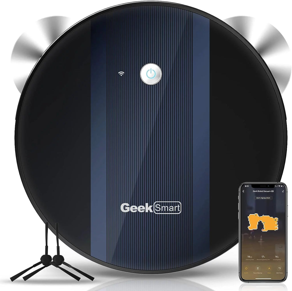 Smart Robot Vacuum Cleaner, Super-Thin, 1800 Pa Suction R81334