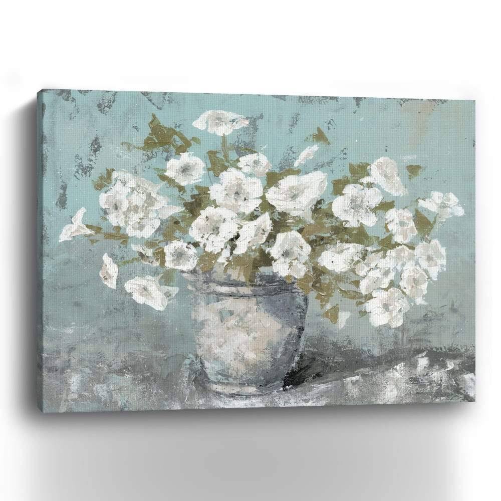 White 40x22 x 30x22 Canvas Giclee Still Life Q724512
