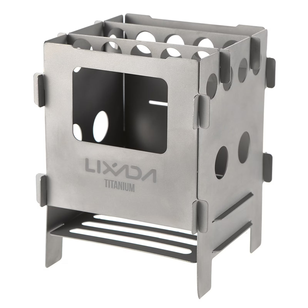 Titanium Folding Wood Pocket Camping Cooking Stove I707020