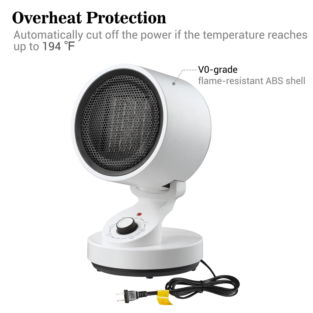 1500W PTC Ceramic Oscillating Space Heater A581924