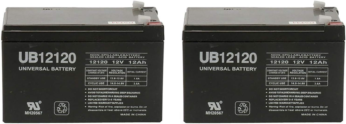 12V 12Ah AGM Battery - 2 Pack J3935