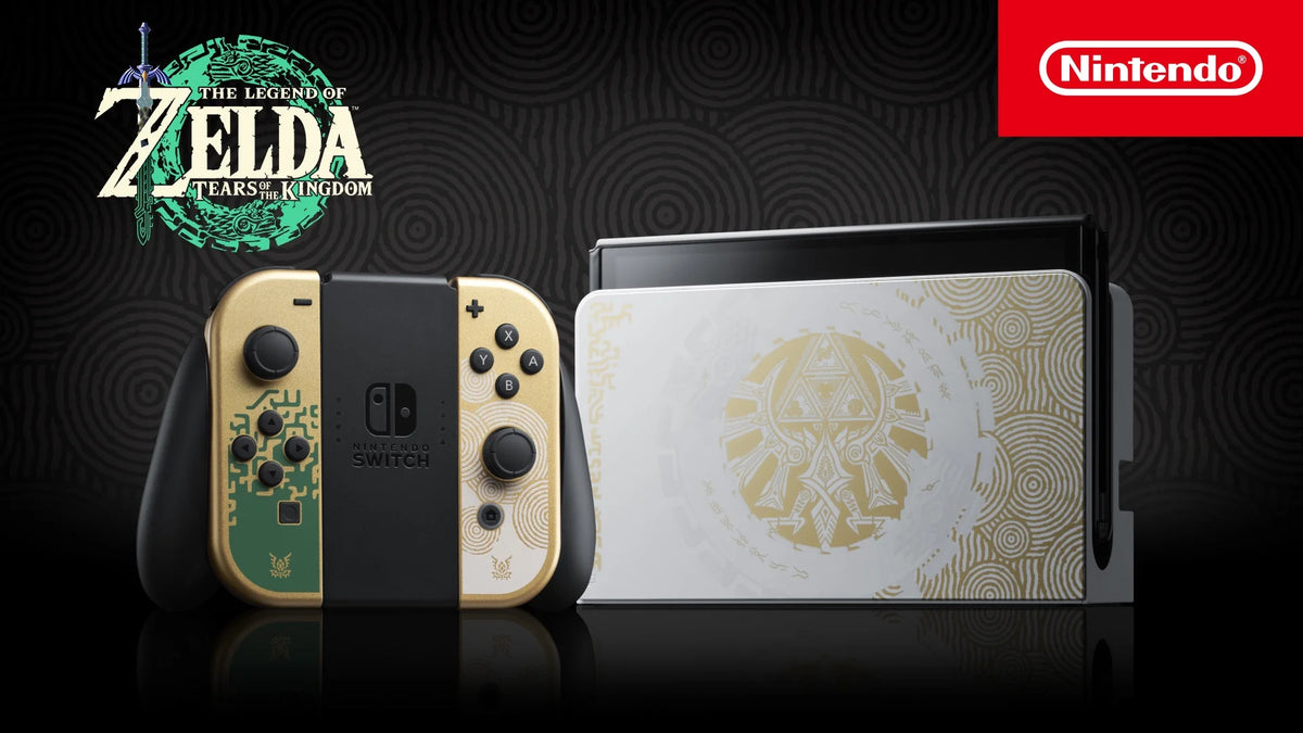 Green & Gold Joy-Con 64GB Console with Dock and Game E768