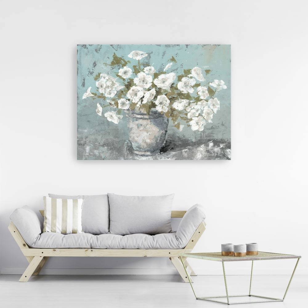 White 40x22 x 30x22 Canvas Giclee Still Life Q724512