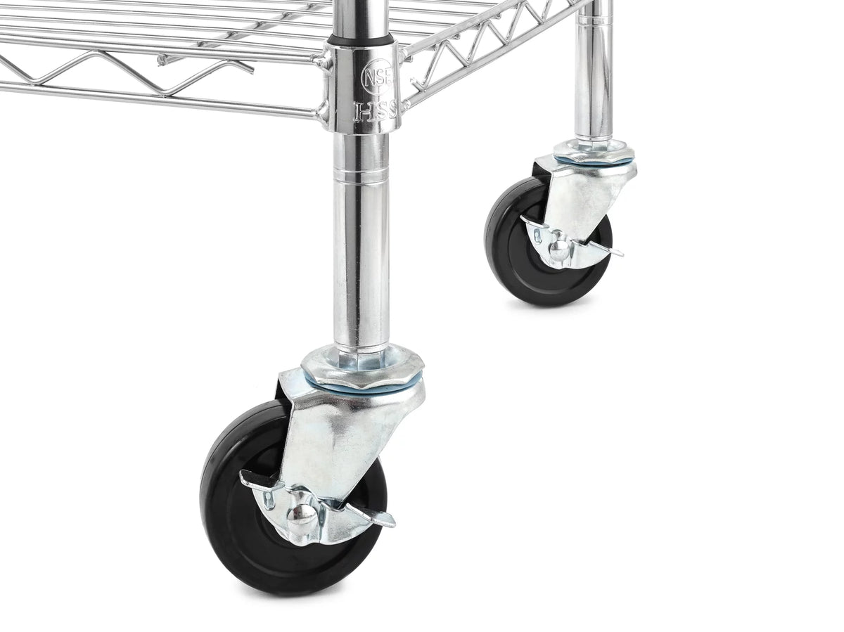 6-Shelf Freestanding Wire Shelf Unit Chrome R156