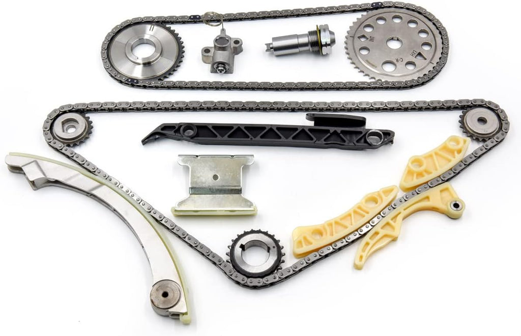 Timing Chain Kit with Tensioner Guide Rail Crank Sprocket H37162