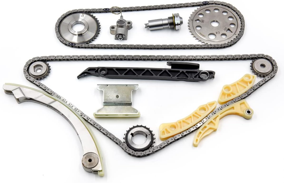 Timing Chain Kit with Tensioner Guide Rail Crank Sprocket H37162