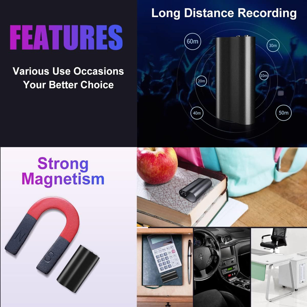 64+16GB Voice Activated Recorder, Pack of 2 W4183