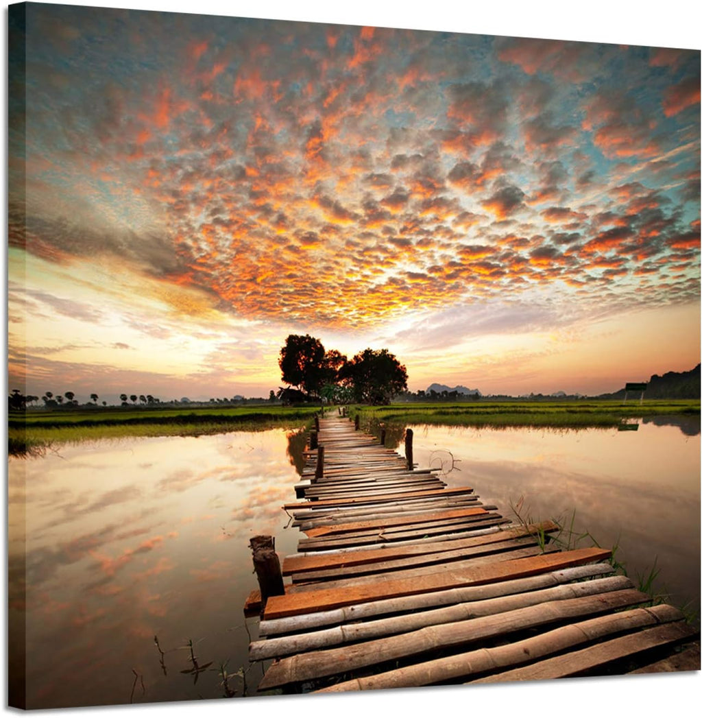 Landscape Art Print on Canvas, 18” x 24” x 1 Panel I192