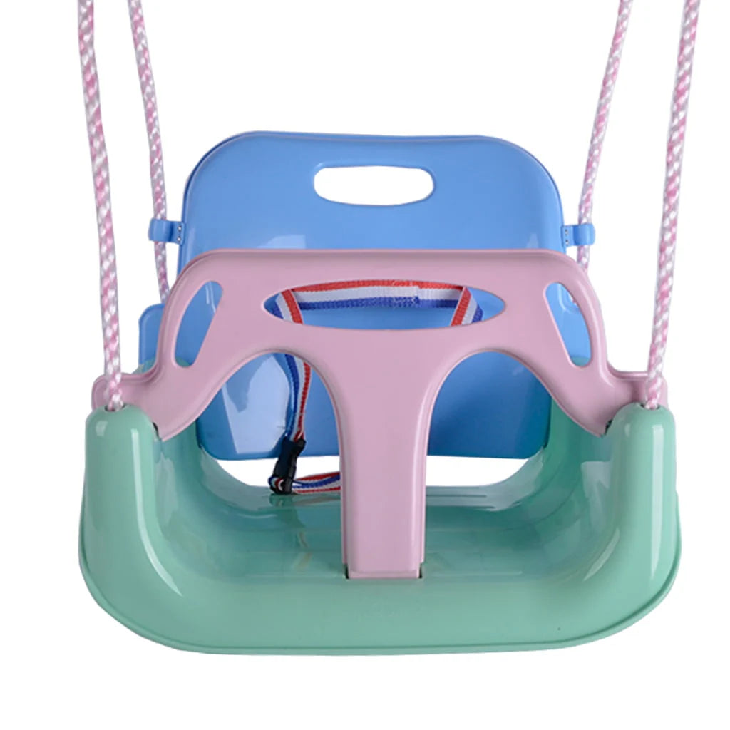 3-in-1 Kids Swing Seat with High Back and T-Bar Light Green X532182