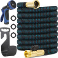 200 ft Expandable Garden Hose with Brass Fittings and Spray Nozzle G5561