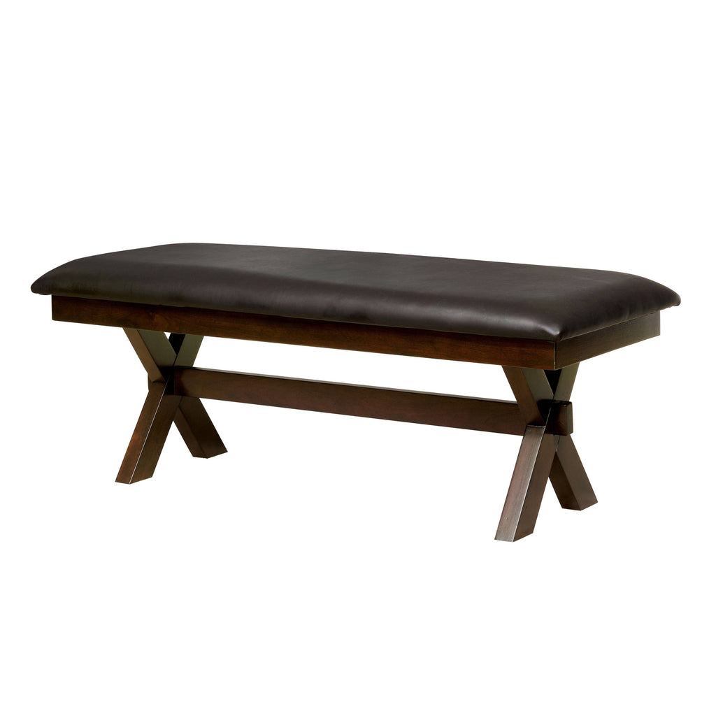 Grey Antique White Two-Seater Dining Bench N31683