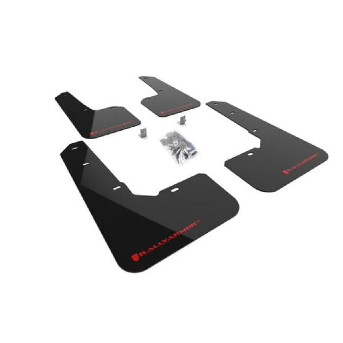Black Mud Flap with Red Logo E8330