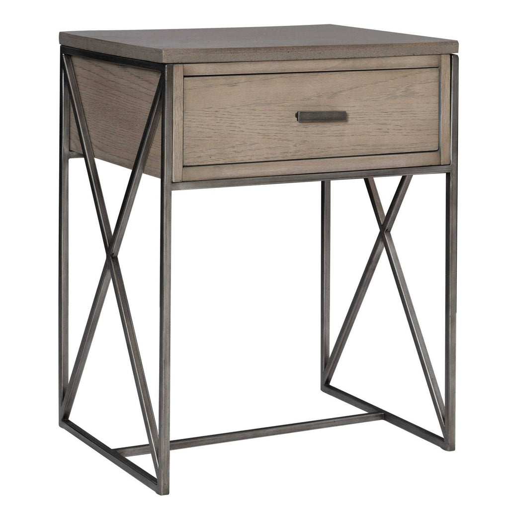Brown and Gray Rectangular Side Table L488072