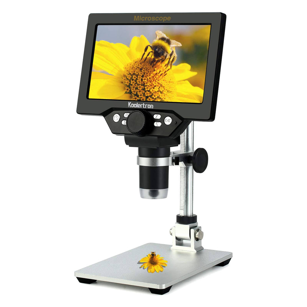 7 inch LCD Digital USB Microscope 12mp 1-1200x Magnification Handheld C3361